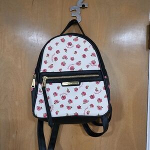 Juicy Couture Floral Backpack - White and Black